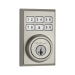 Satin Chrome Contemporary Motorized Z-Wave Deadbolt T