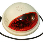 FortrezzZZ-Wave Siren - Strobe Alarm with Red Lens