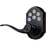 Ventian Bronze Motorized Lever Lock Z-Wave