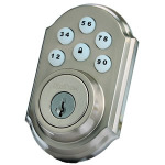 Satin Nickel Standard Motorized Z-Wave Deadbolt T