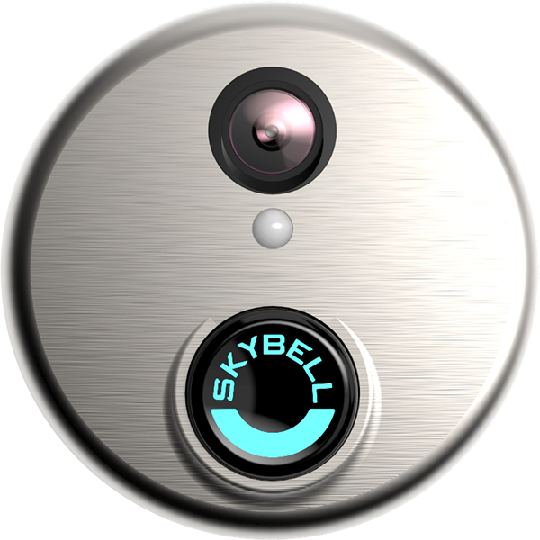 Alarm.com SkyBell Round Doorbell Camera (Satin Nickel)